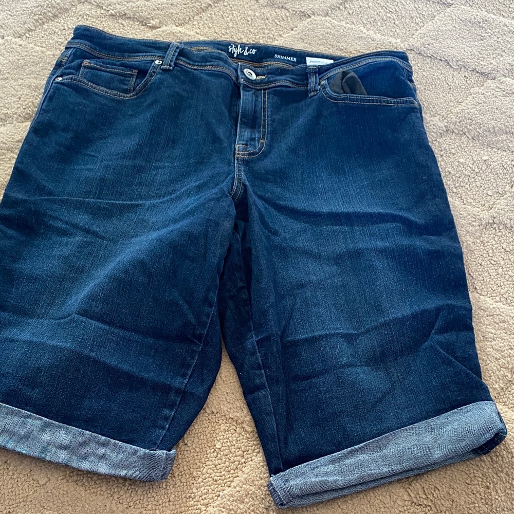 Style & Co. Dark Blue Skimmer Jeans